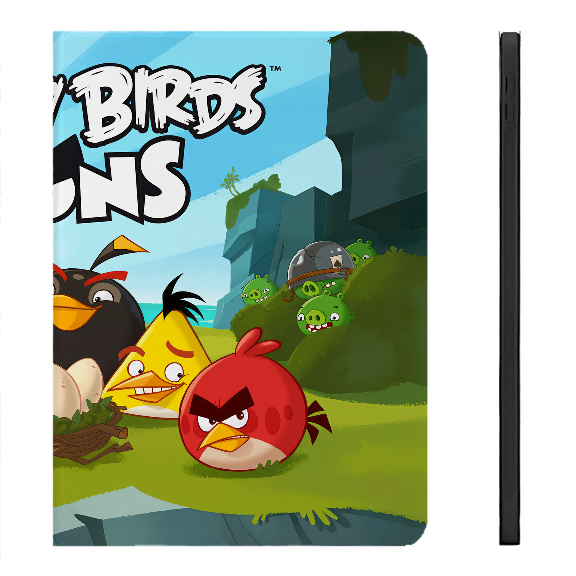 （画像用） Angry Birds アングリーバード IPadケース ペンホルダー付き ブックスタイルデザイン